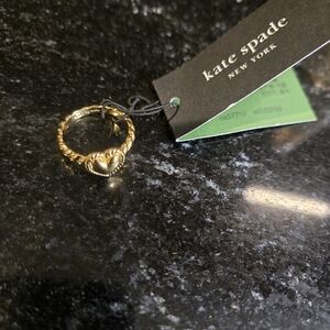 Kate Spade Twisted Gold Heart Ring